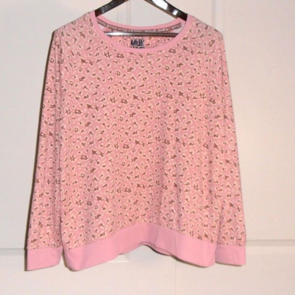 🟢Muk Luks Cloud Knit Long Sleeve Top Sz L – Butter-Soft Lounge Essential